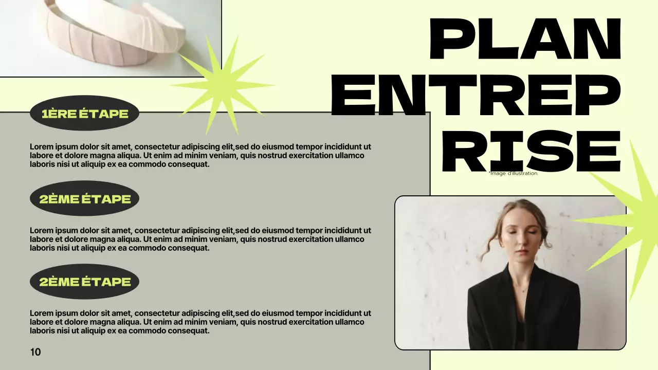 Vert Gris Moderne Proposition de marque Présentation