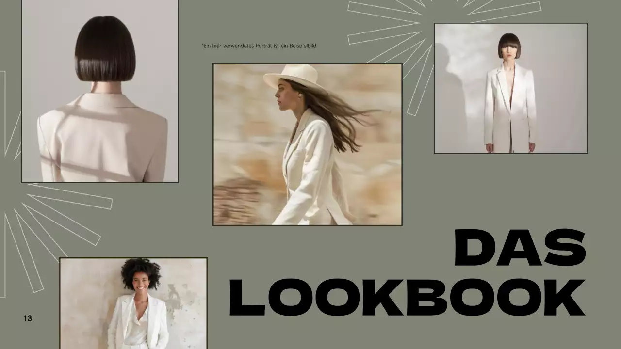 Grün Grau Modern Marke Vorschlag Präsentation