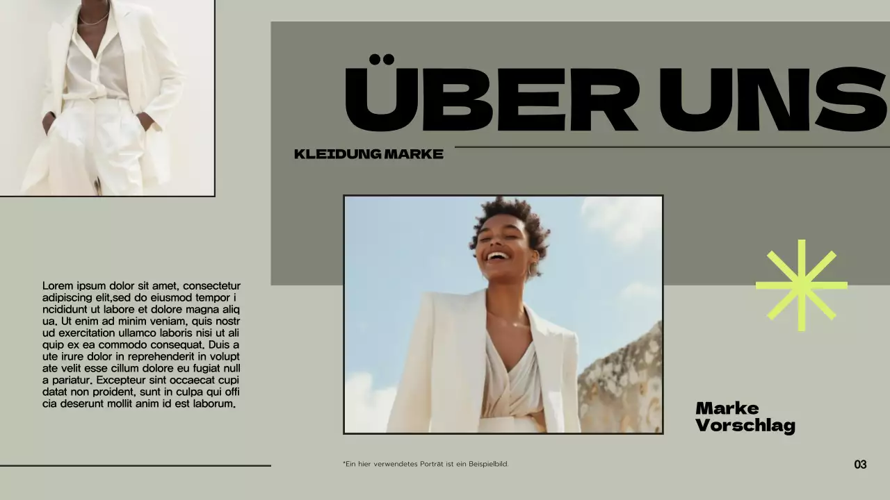 Grün Grau Modern Marke Vorschlag Präsentation