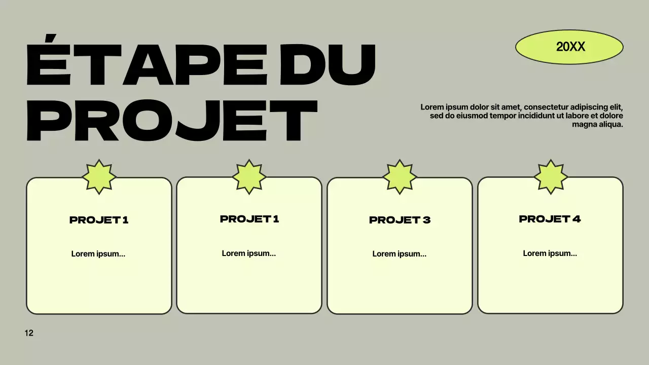 Vert Gris Moderne Proposition de marque Présentation