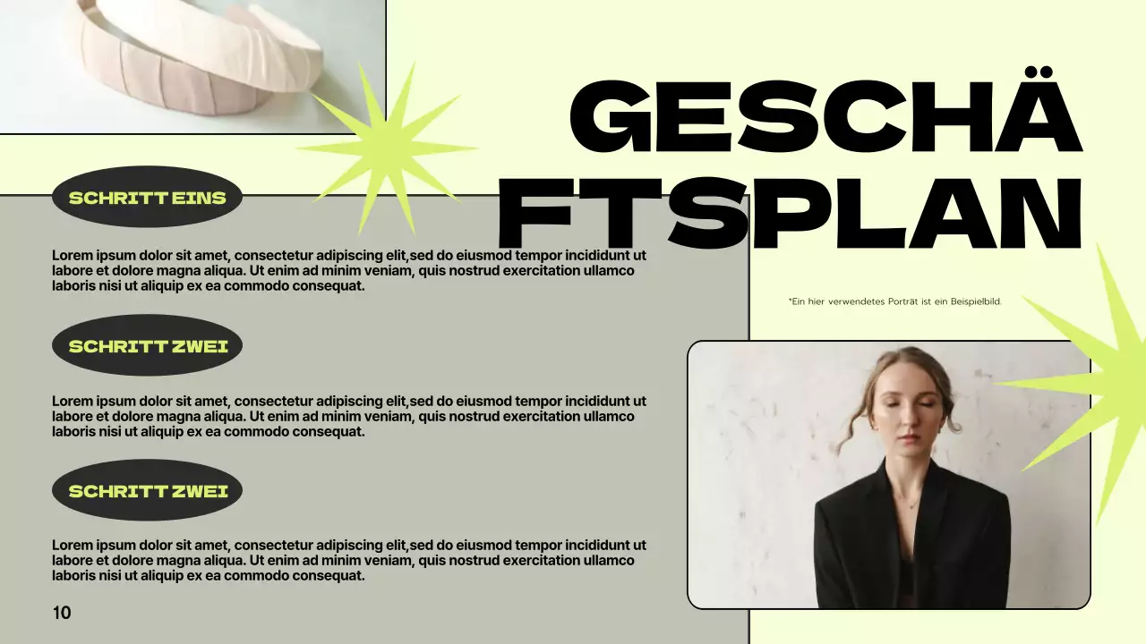 Grün Grau Modern Marke Vorschlag Präsentation