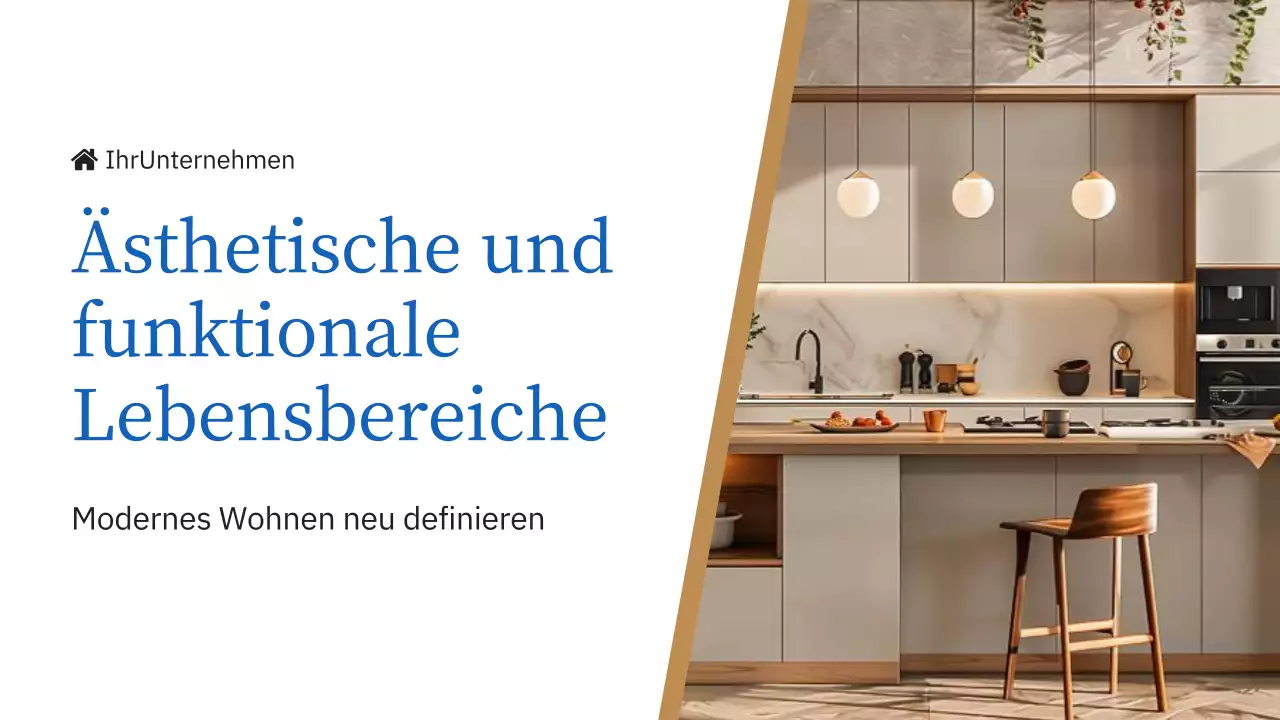 Blue and Yellow Elegant Company's Einführung Immobilienmarke