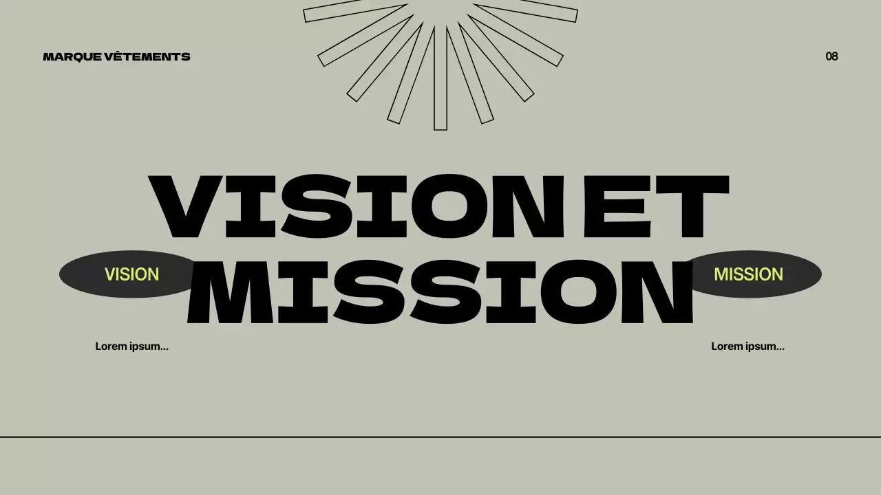 Vert Gris Moderne Proposition de marque Présentation