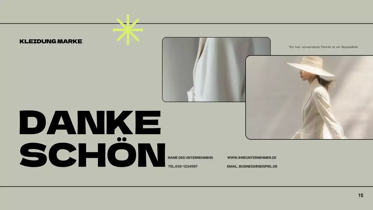 Grün Grau Modern Marke Vorschlag Präsentation