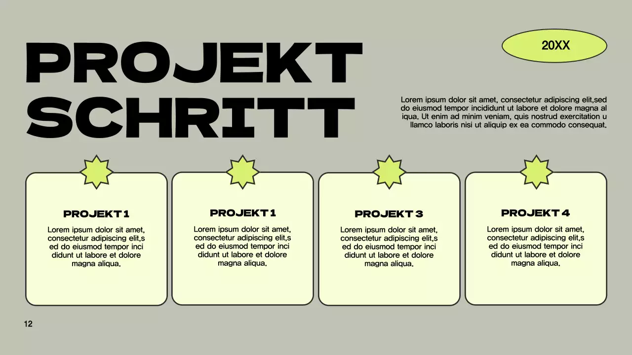 Grün Grau Modern Marke Vorschlag Präsentation