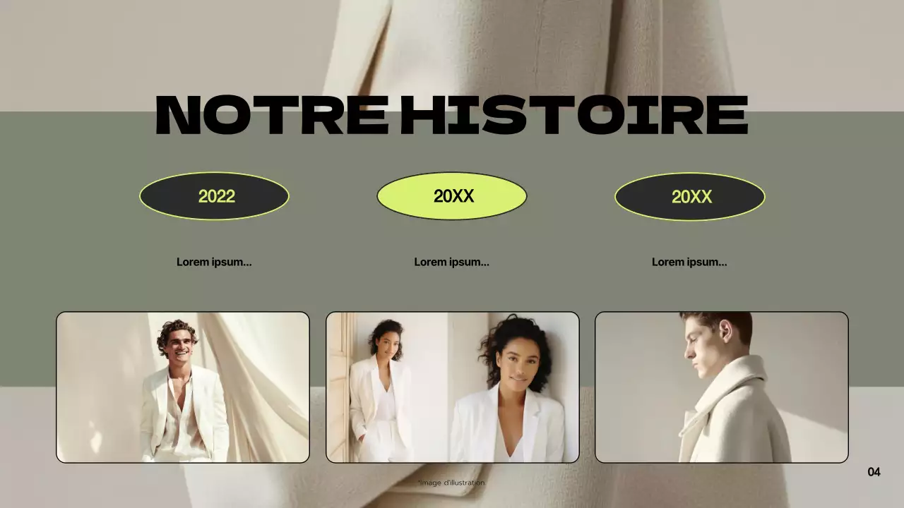 Vert Gris Moderne Proposition de marque Présentation