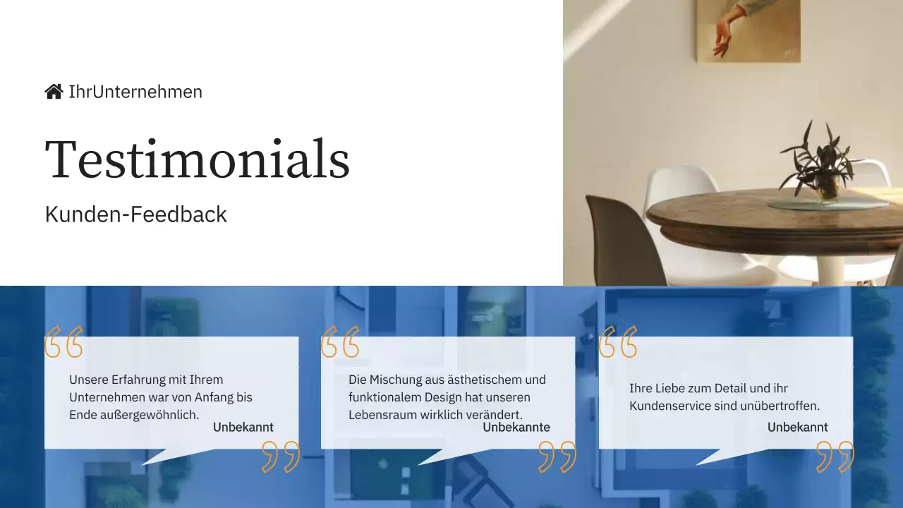 Blue and Yellow Elegant Company's Einführung Immobilienmarke