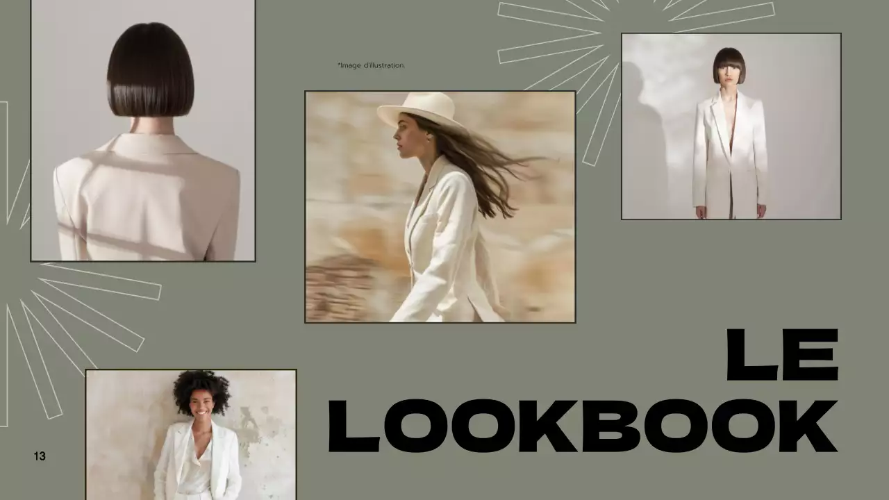 Vert Gris Moderne Proposition de marque Présentation