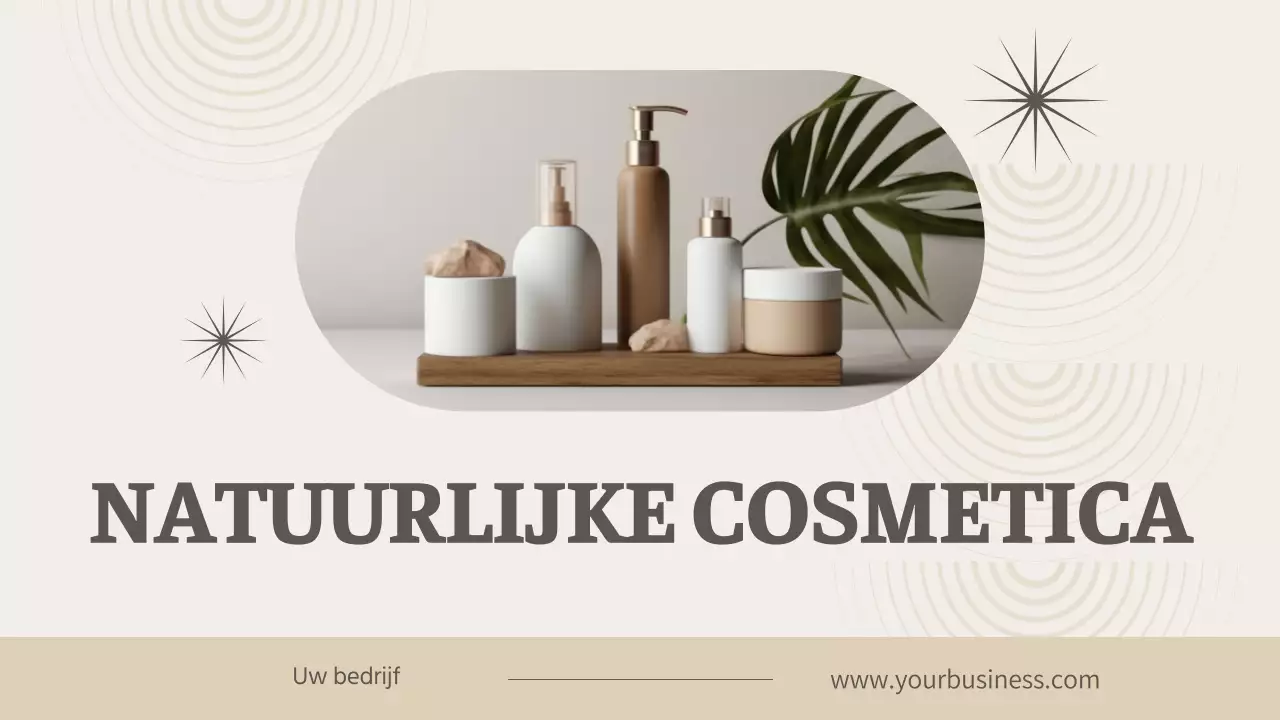 Beige Modern Cosmetics Bedrijf