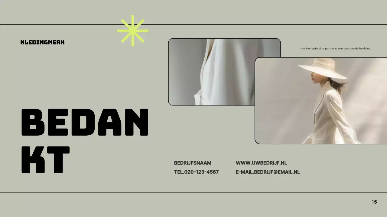 Groen Grijs Modern Merk Voorstel Presentatie