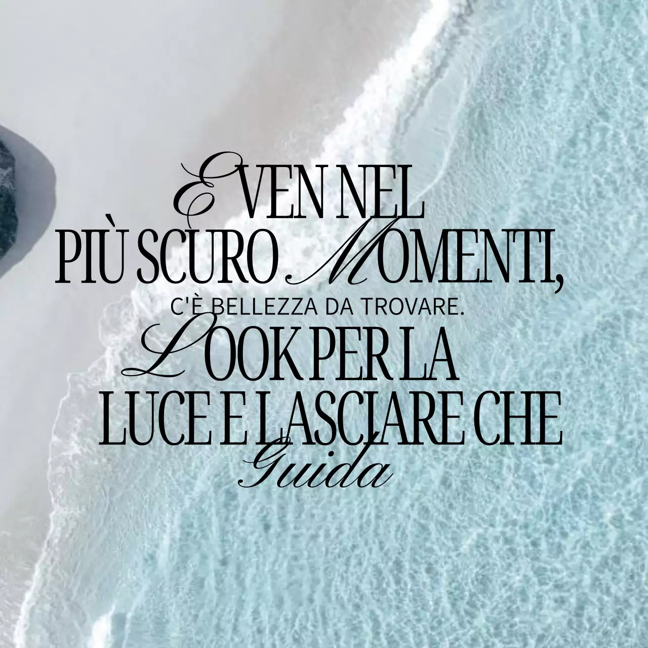 Blu Estetico Mare Incoraggiante Salute Mentale Citazione