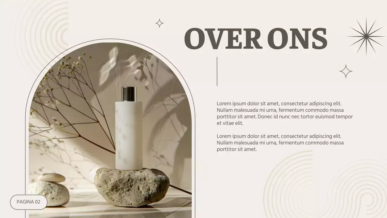 Beige Modern Cosmetics Bedrijf