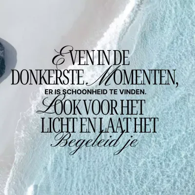 Blauwe Esthetische Zee Aanmoedigend Geestelijke Gezondheid Citaat