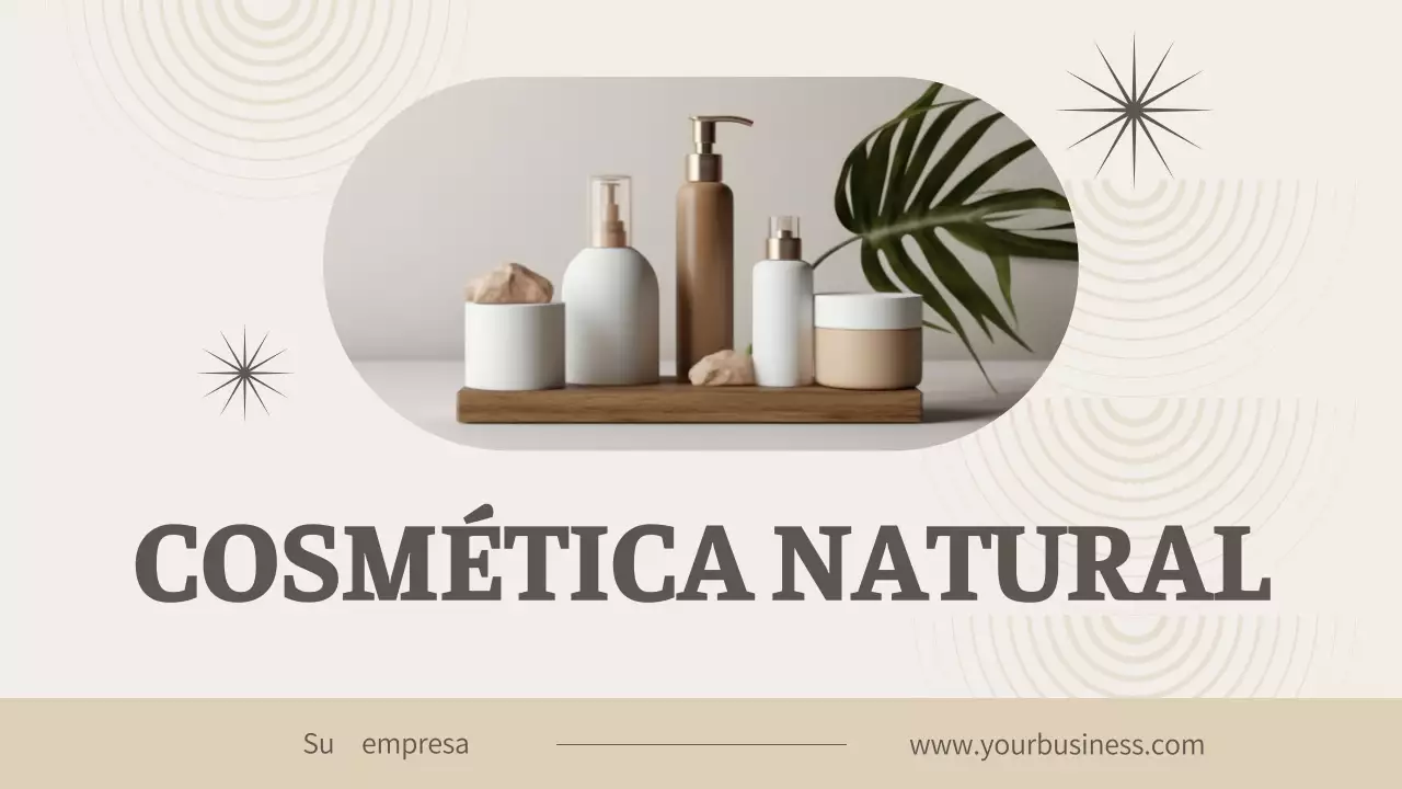 Beige Modern Cosmetics Business Company