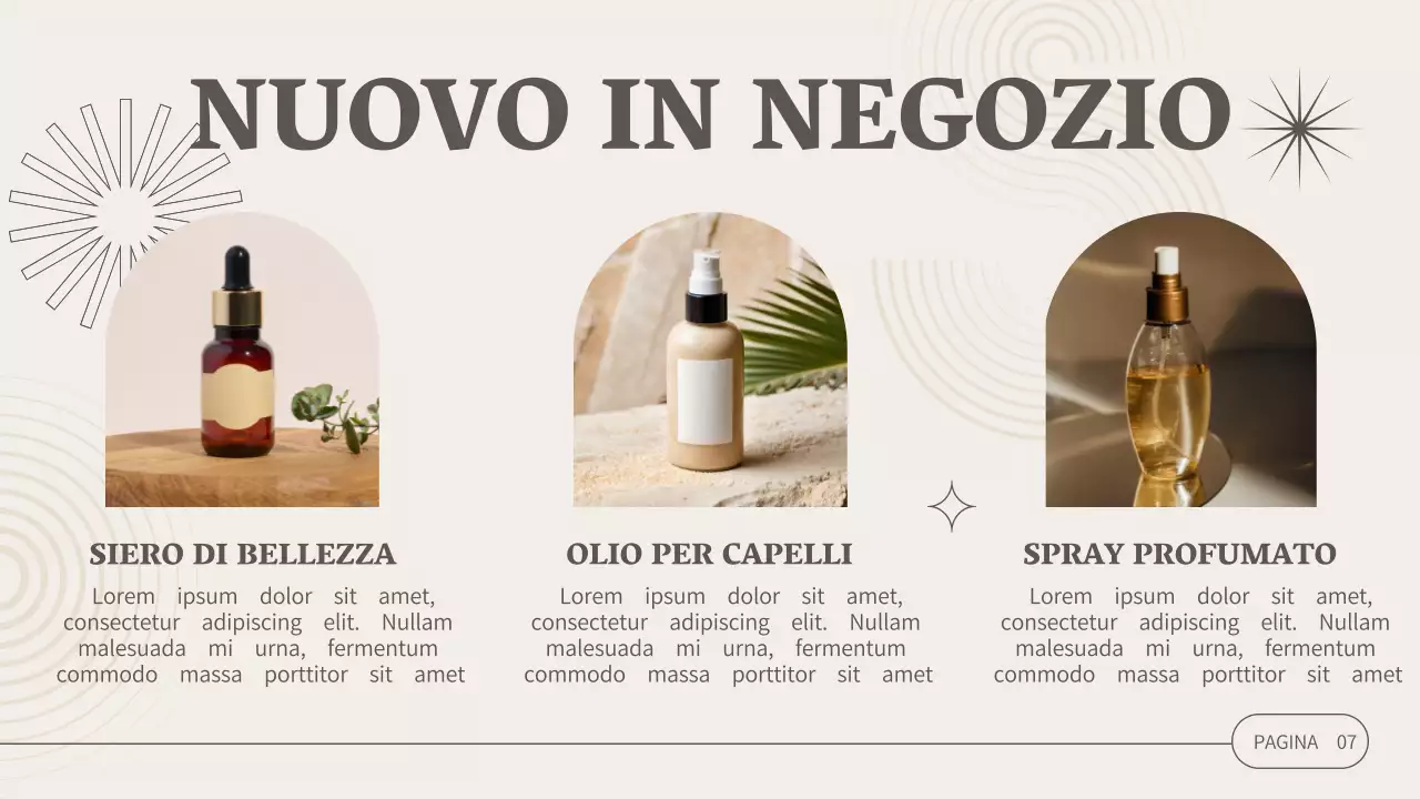 Beige Moderna Cosmetica Società d'affari