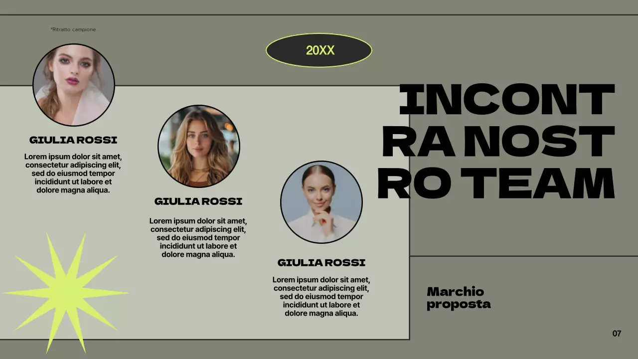 Verde Grigio Moderna Proposta di marchio Presentazione