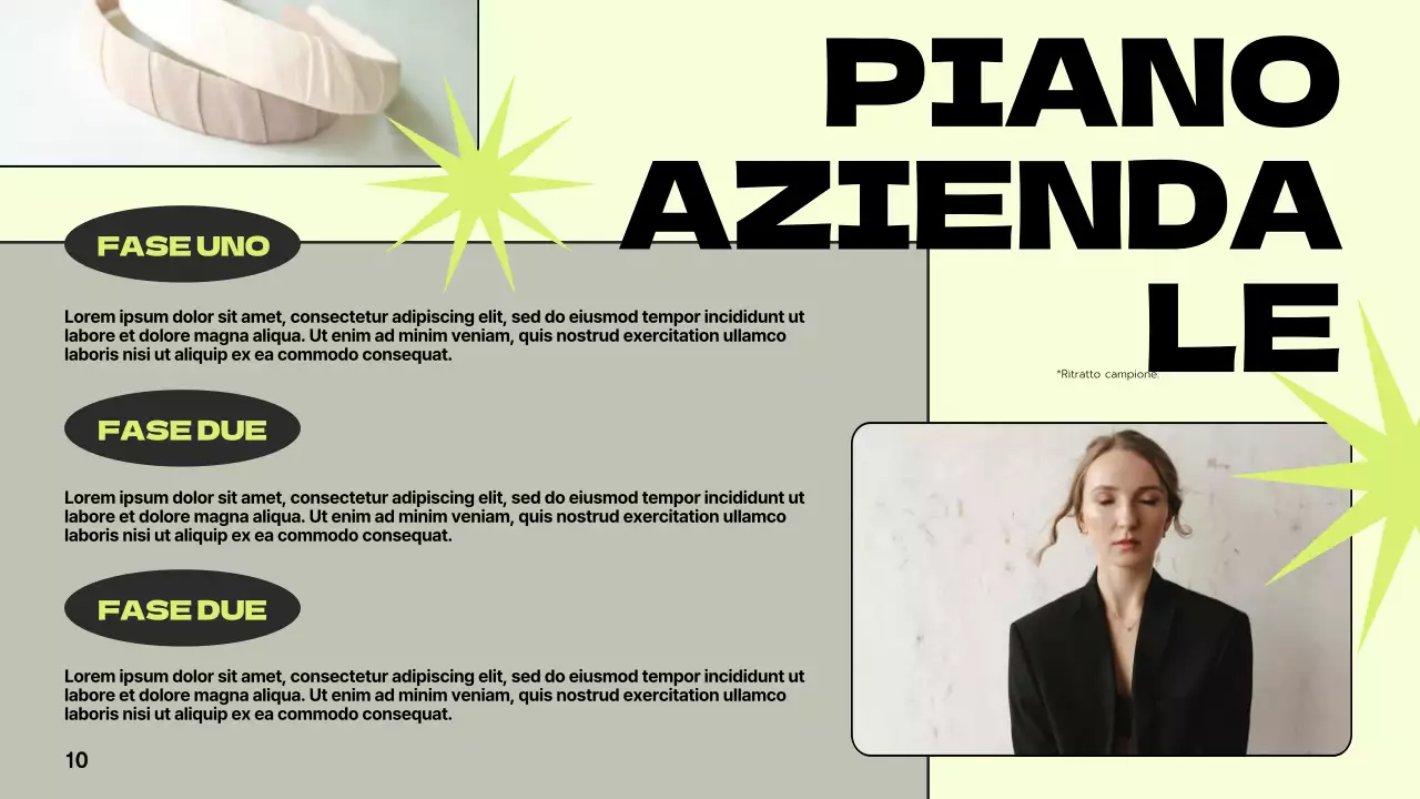 Verde Grigio Moderna Proposta di marchio Presentazione