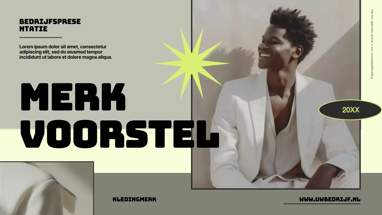 Groen Grijs Modern Merk Voorstel Presentatie