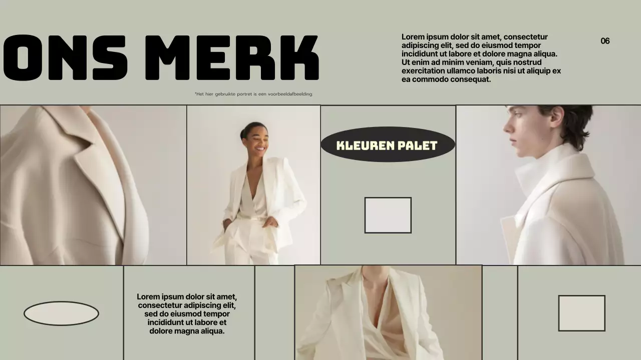 Groen Grijs Modern Merk Voorstel Presentatie