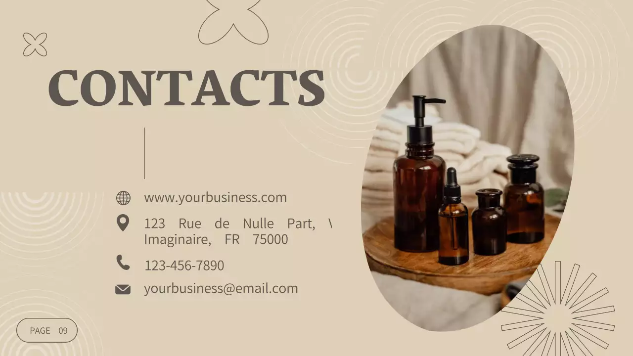 Beige Modern Cosmetics Business Company