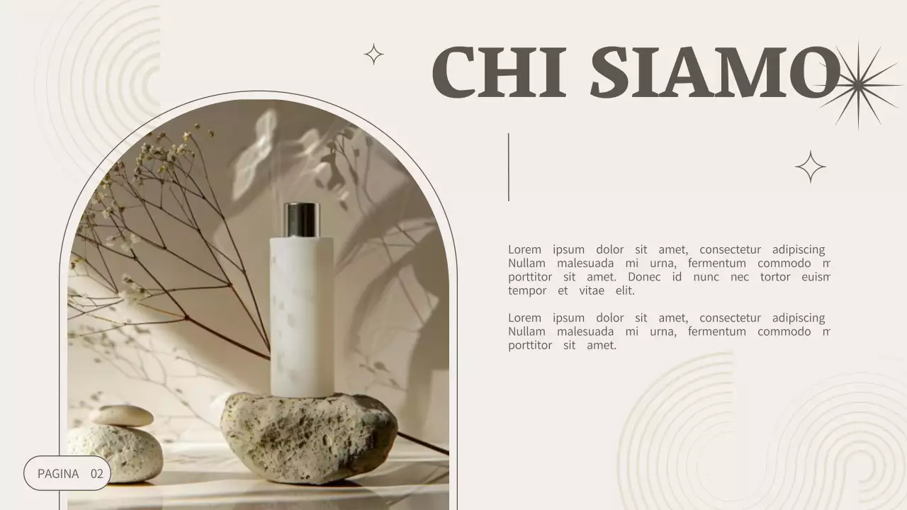 Beige Moderna Cosmetica Società d'affari