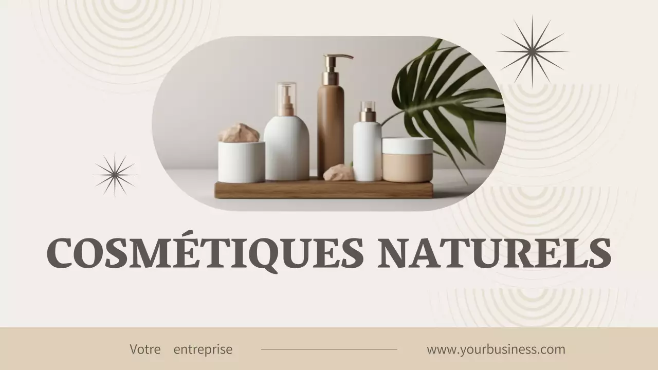 Beige Modern Cosmetics Business Company