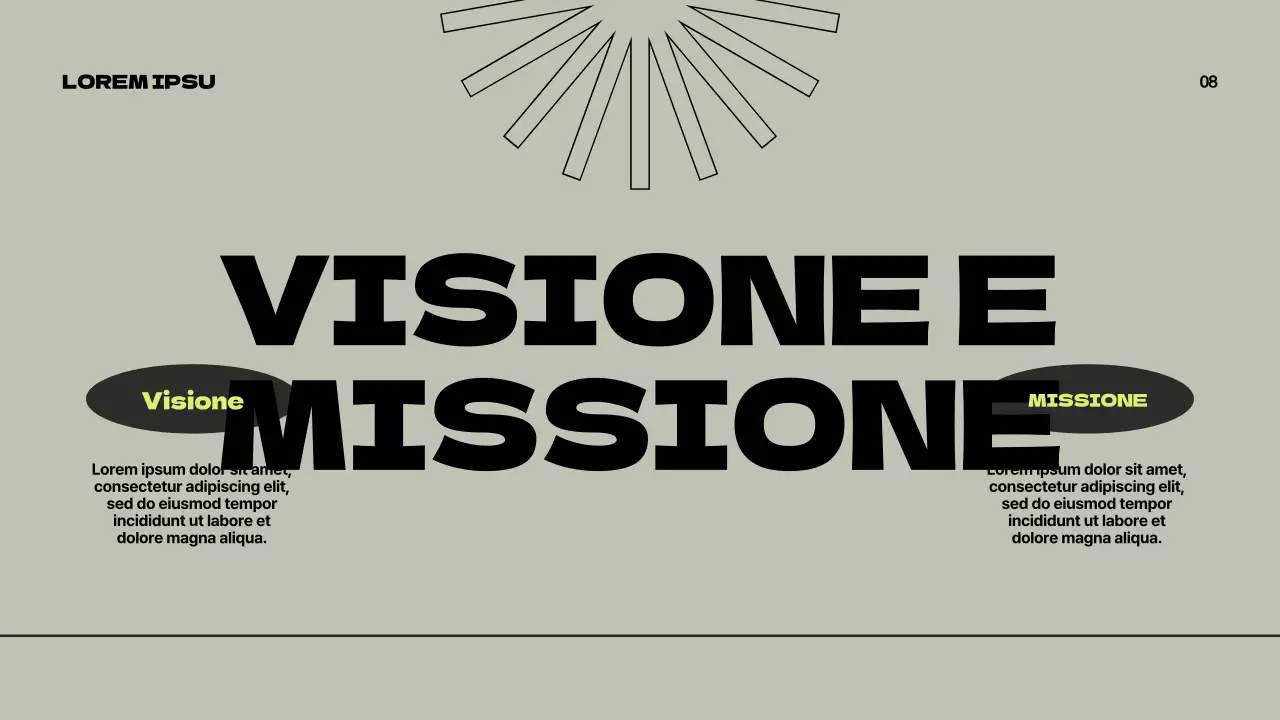 Verde Grigio Moderna Proposta di marchio Presentazione