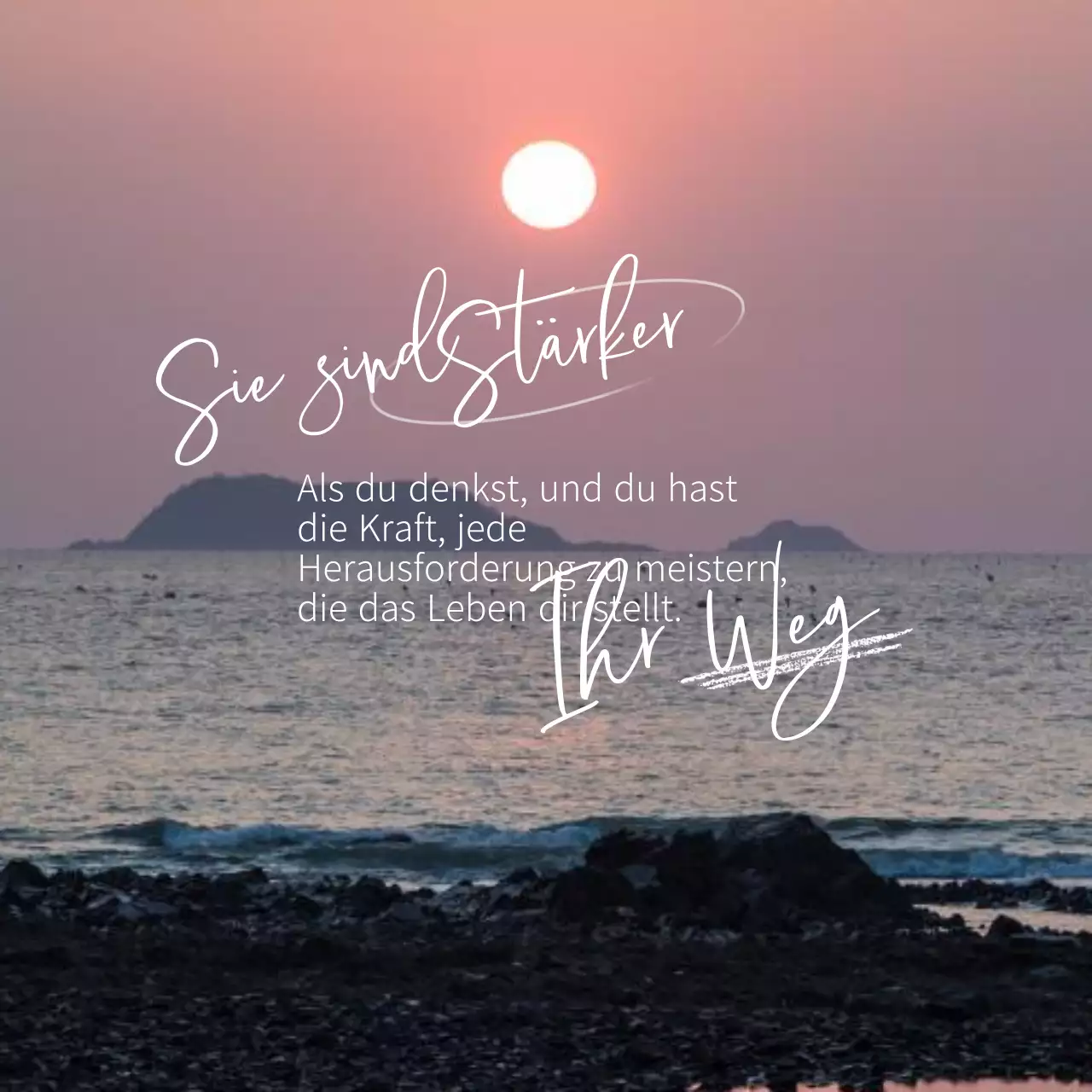 Rosa Ästhetik Ermutigende Worte zur Unterstützung der psychischen Gesundheit Zitat