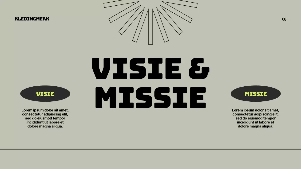 Groen Grijs Modern Merk Voorstel Presentatie