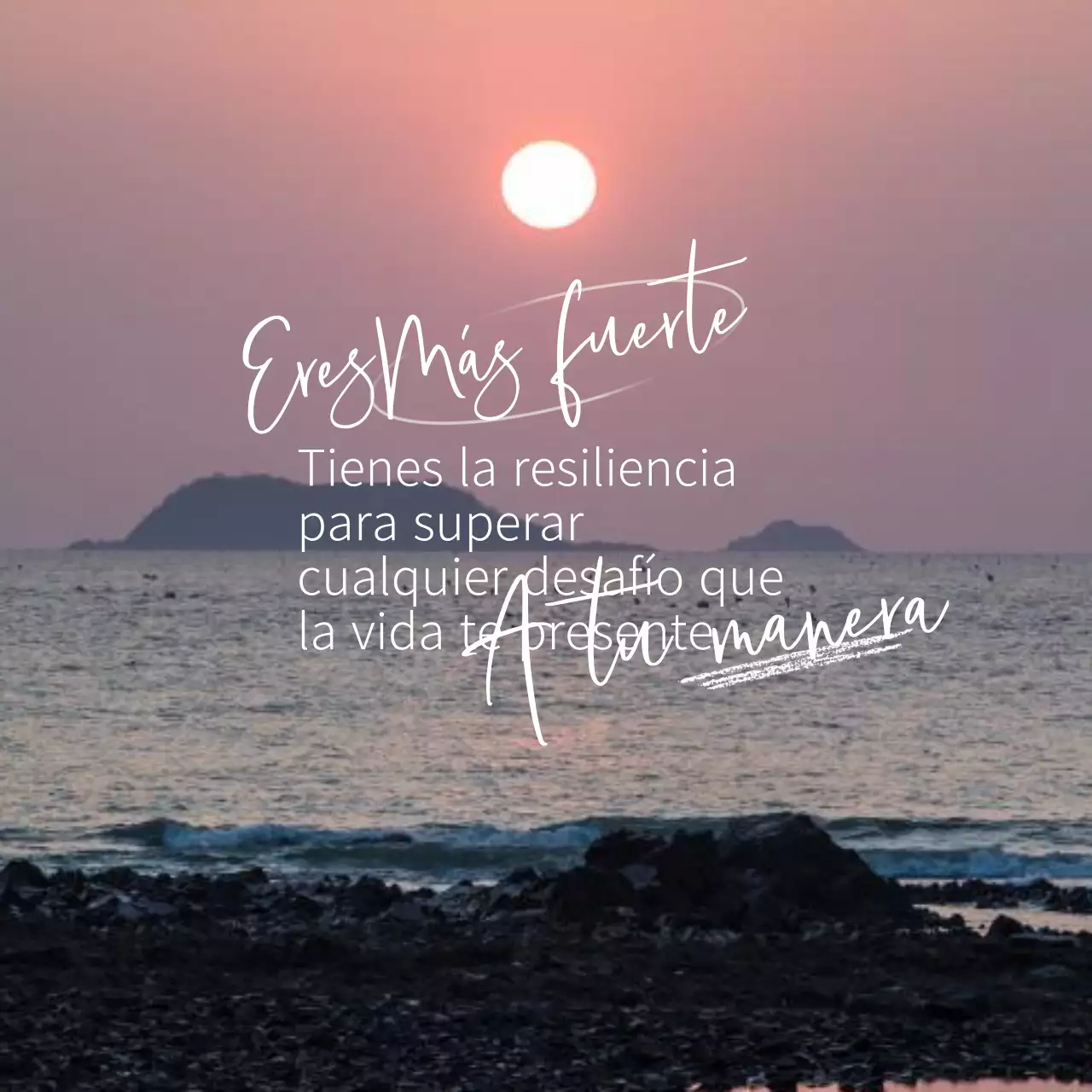 Estética rosa Palabras alentadoras para apoyar la salud mental cita