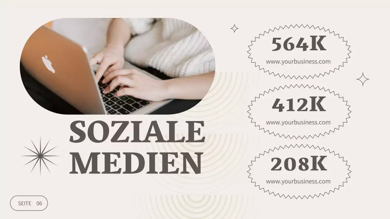 Beige Modern Cosmetics Business Unternehmen