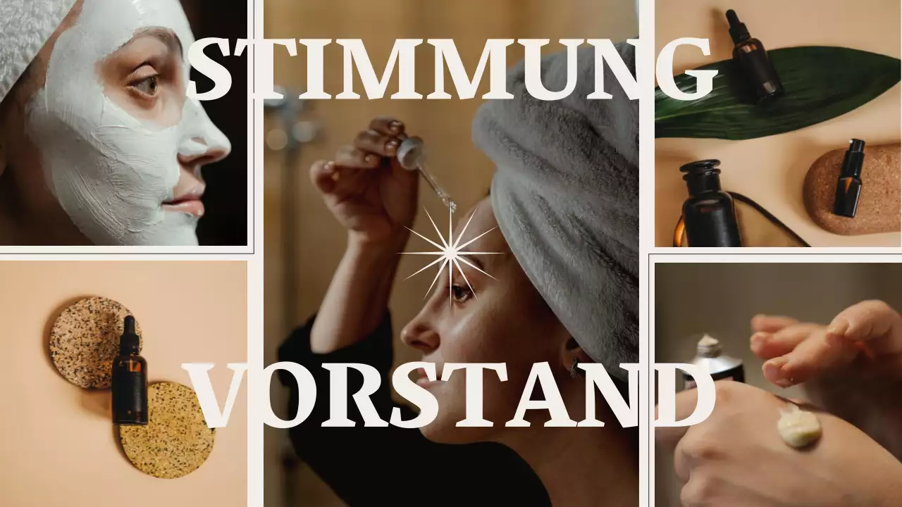 Beige Modern Cosmetics Business Unternehmen