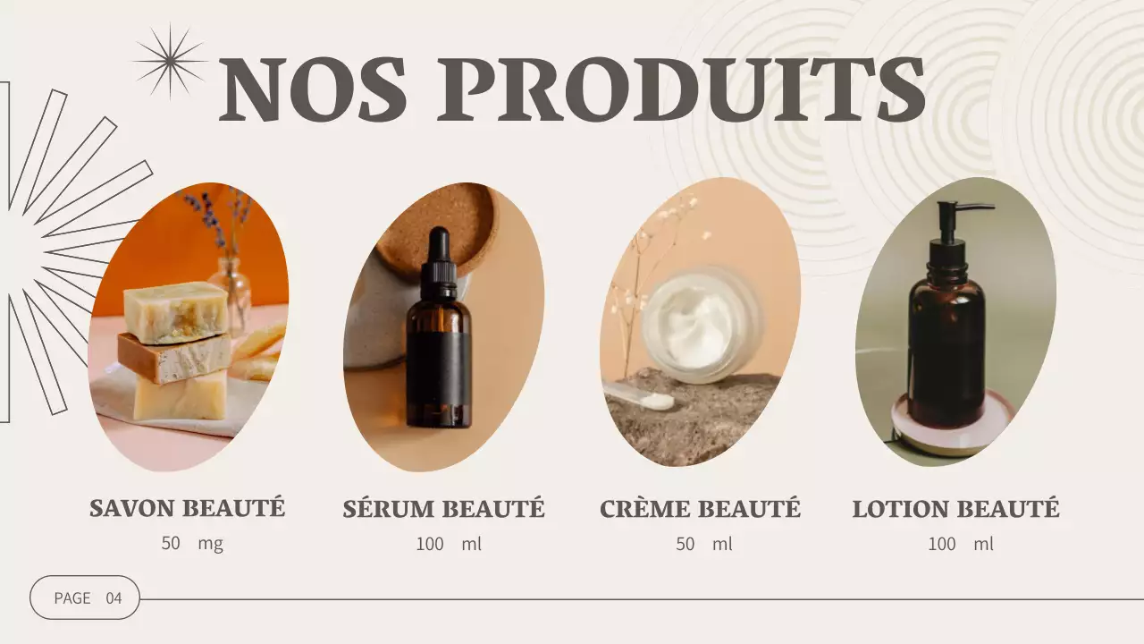 Beige Modern Cosmetics Business Company