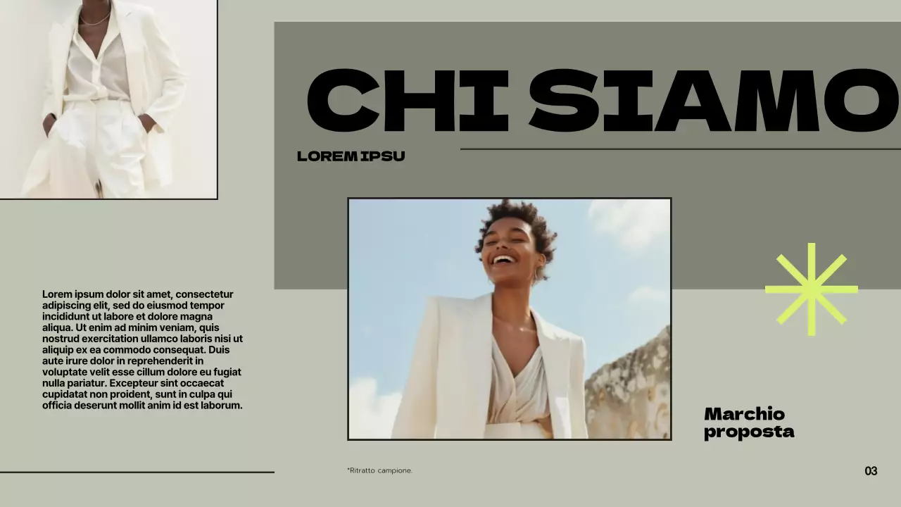 Verde Grigio Moderna Proposta di marchio Presentazione