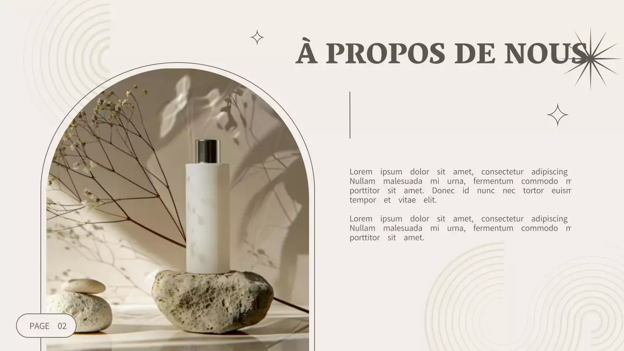 Beige Modern Cosmetics Business Company