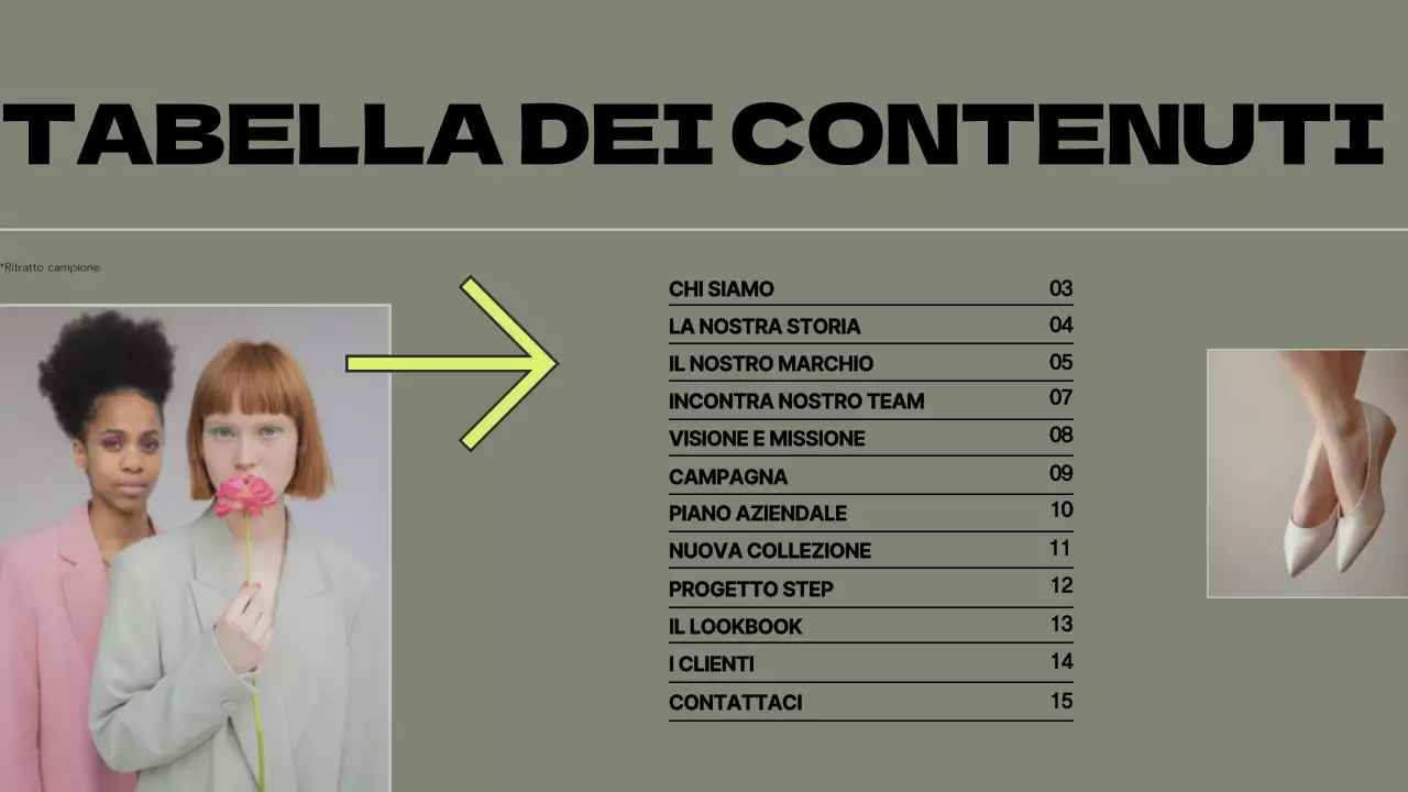 Verde Grigio Moderna Proposta di marchio Presentazione