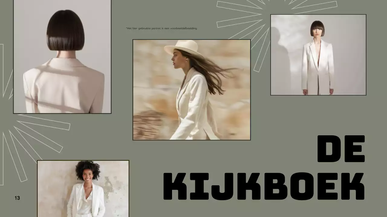 Groen Grijs Modern Merk Voorstel Presentatie