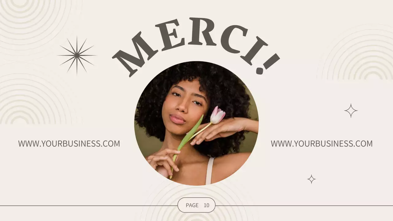 Beige Modern Cosmetics Business Company