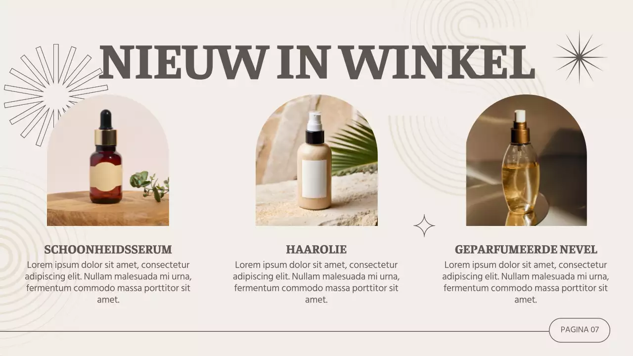 Beige Modern Cosmetics Bedrijf