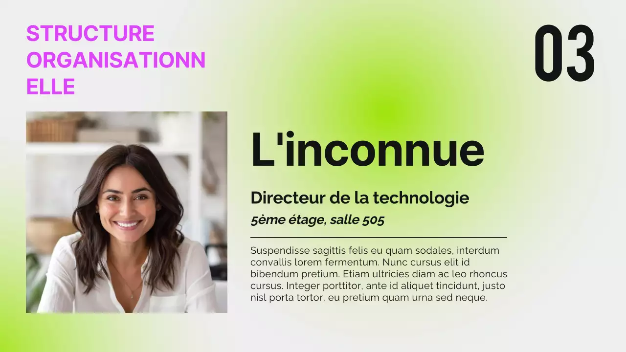 Rapport d'orientation moderne noir néon