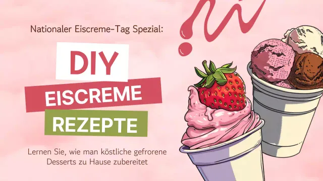 Rosa einfaches Diy-Eiscreme-Rezept