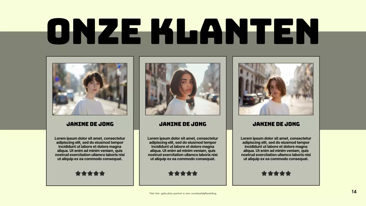 Groen Grijs Modern Merk Voorstel Presentatie