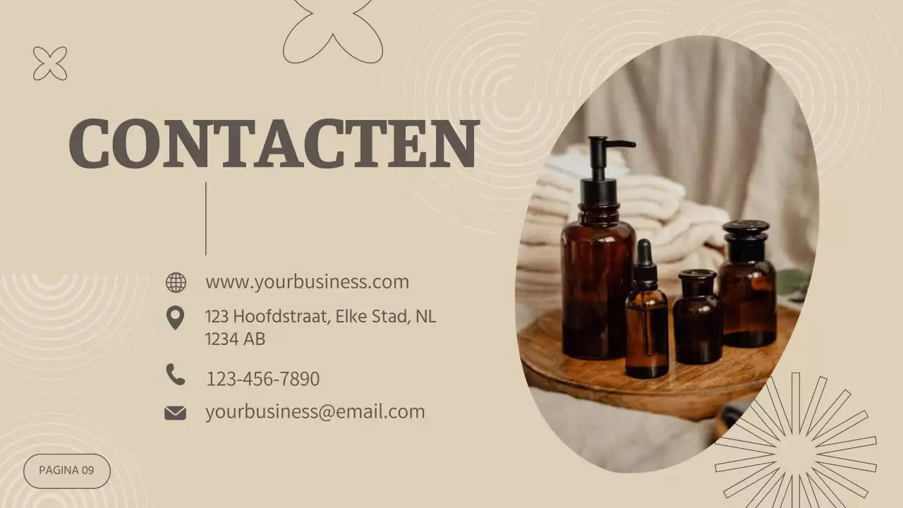 Beige Modern Cosmetics Bedrijf