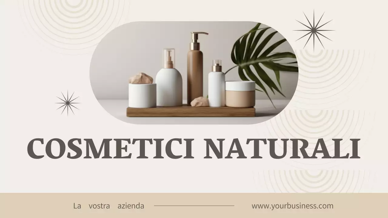 Beige Moderna Cosmetica Società d'affari