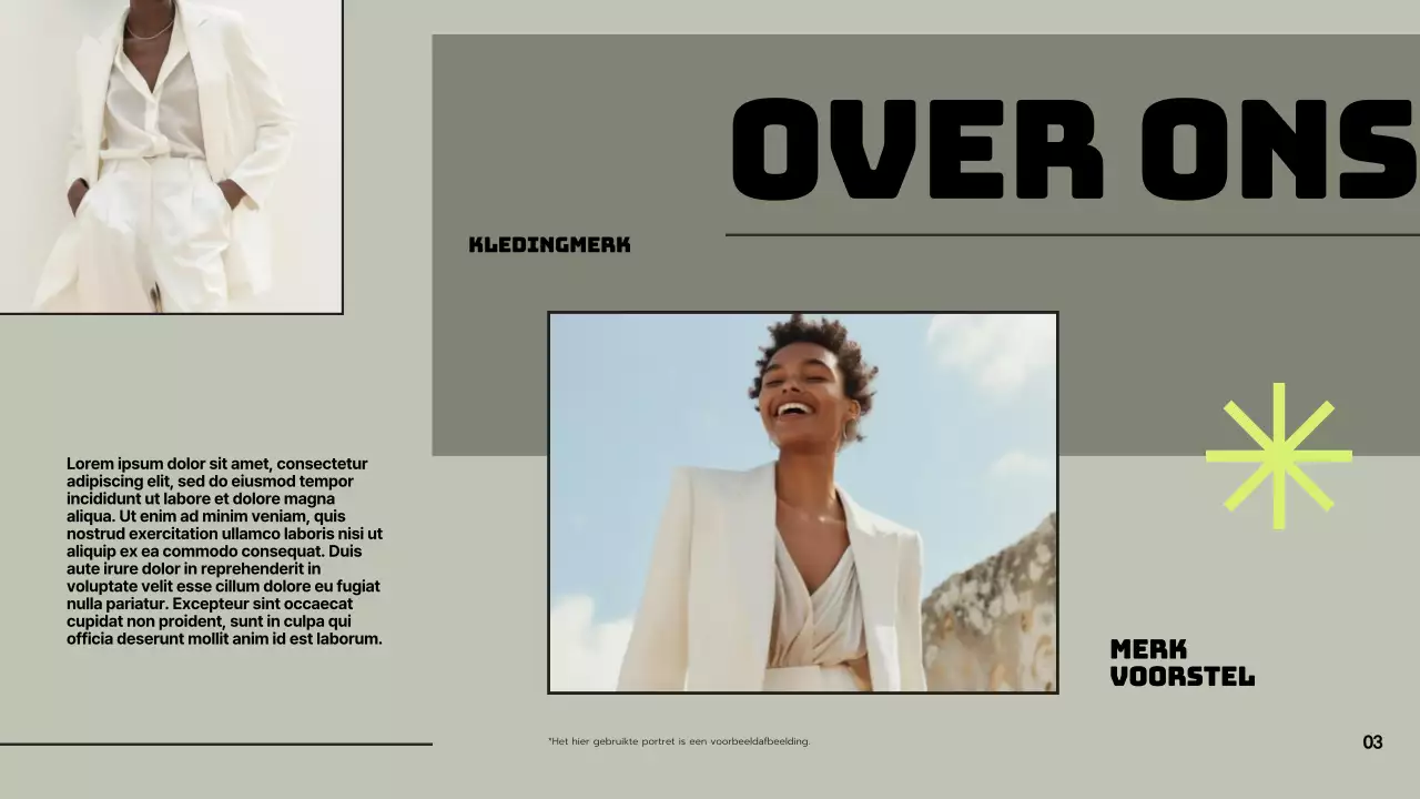 Groen Grijs Modern Merk Voorstel Presentatie