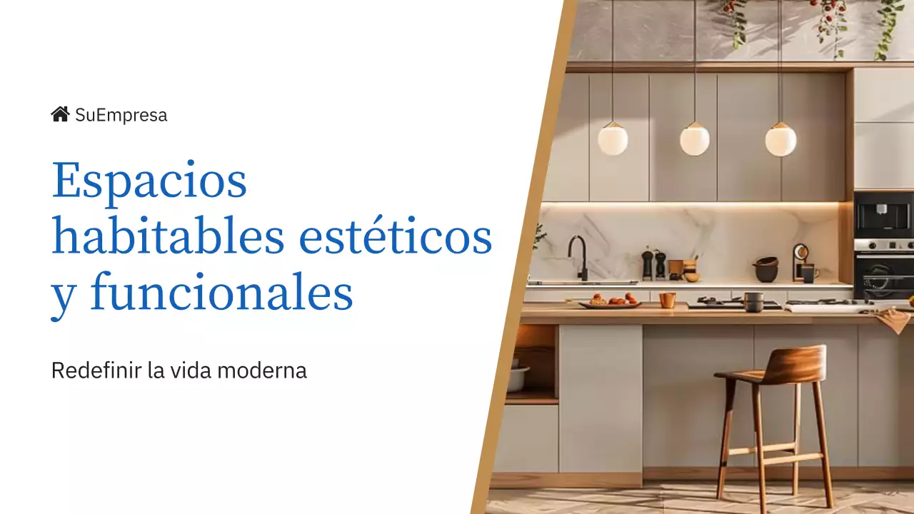 Azul y amarillo Elegante presentación de la empresa Marca Inmobiliaria