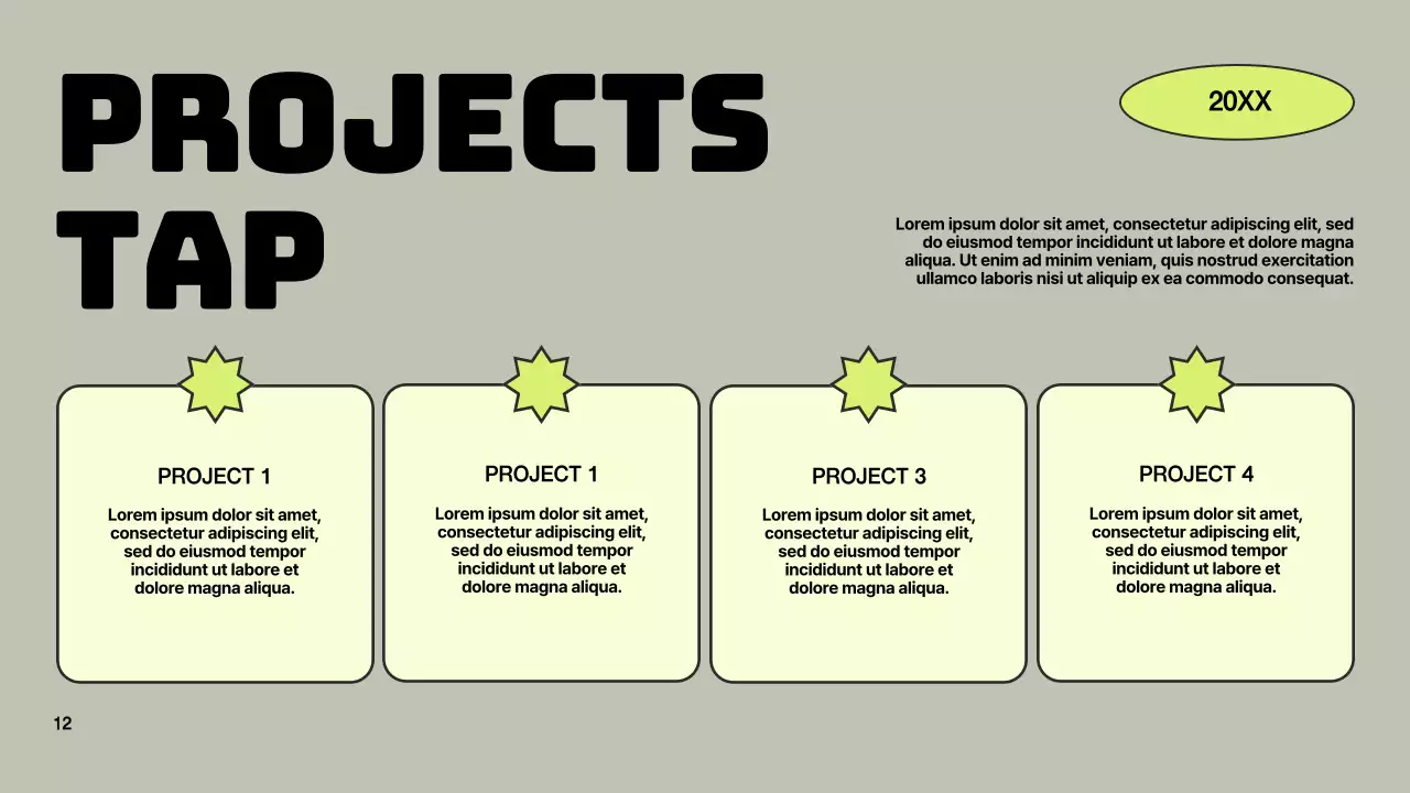 Groen Grijs Modern Merk Voorstel Presentatie