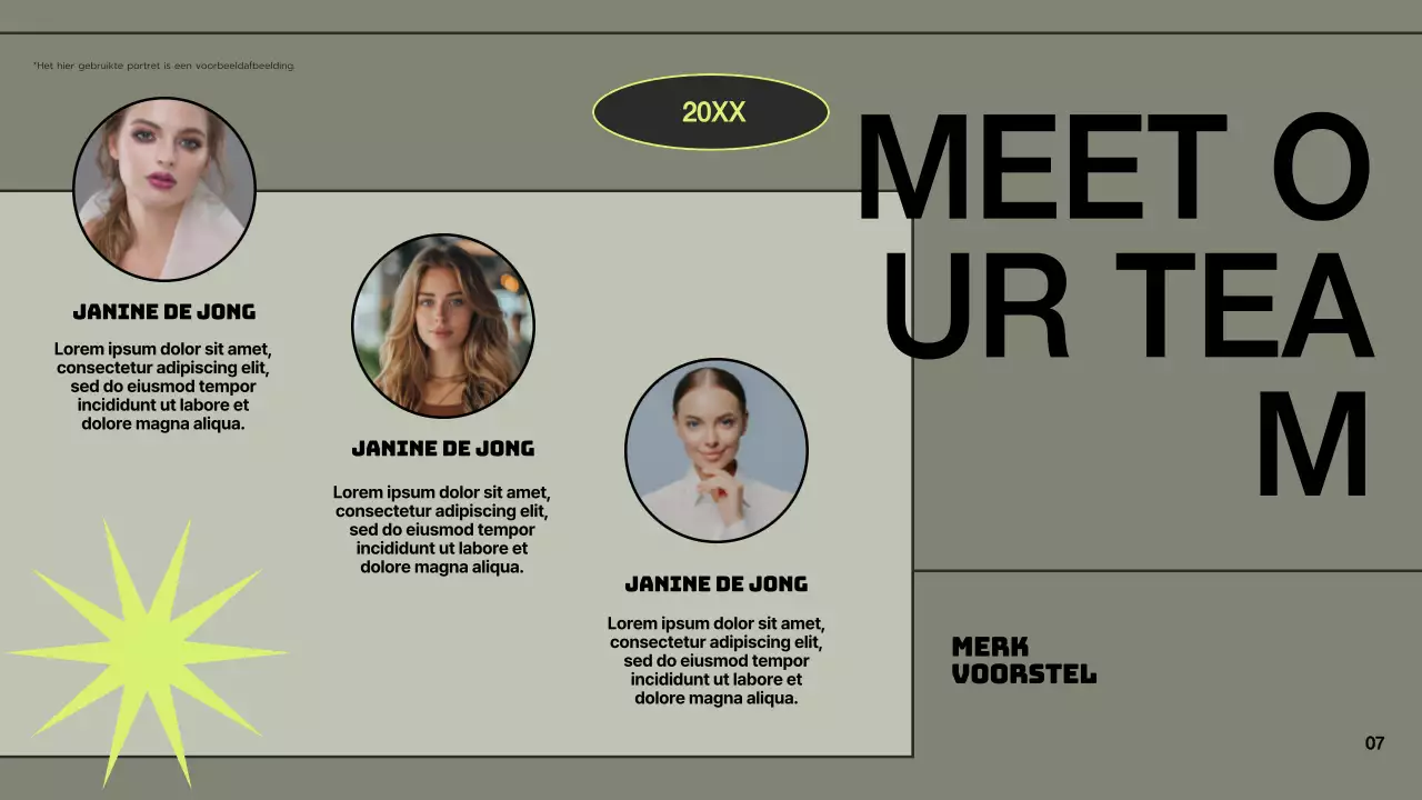 Groen Grijs Modern Merk Voorstel Presentatie