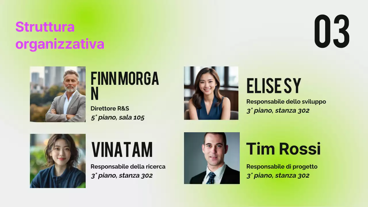 Rapporto di orientamento moderno al neon nero