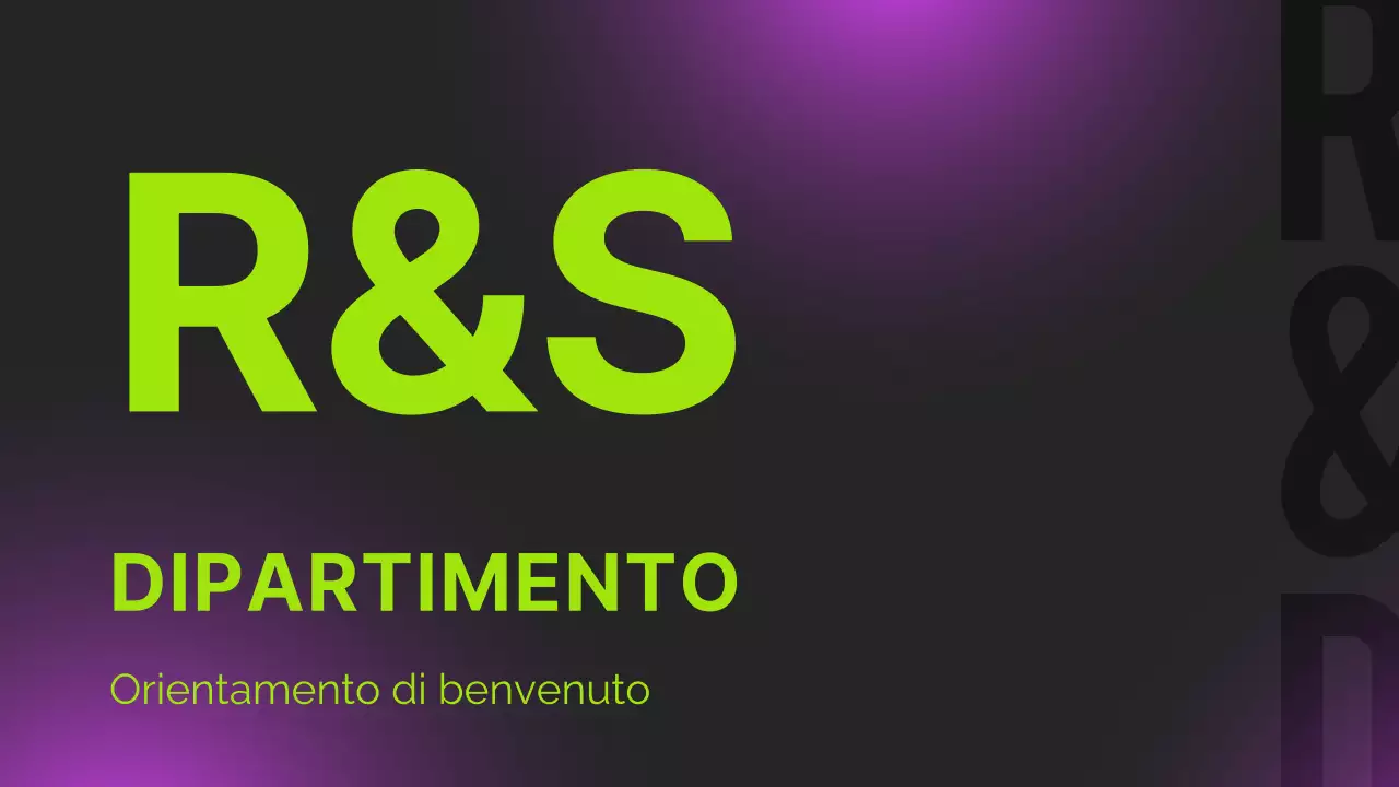 Rapporto di orientamento moderno al neon nero